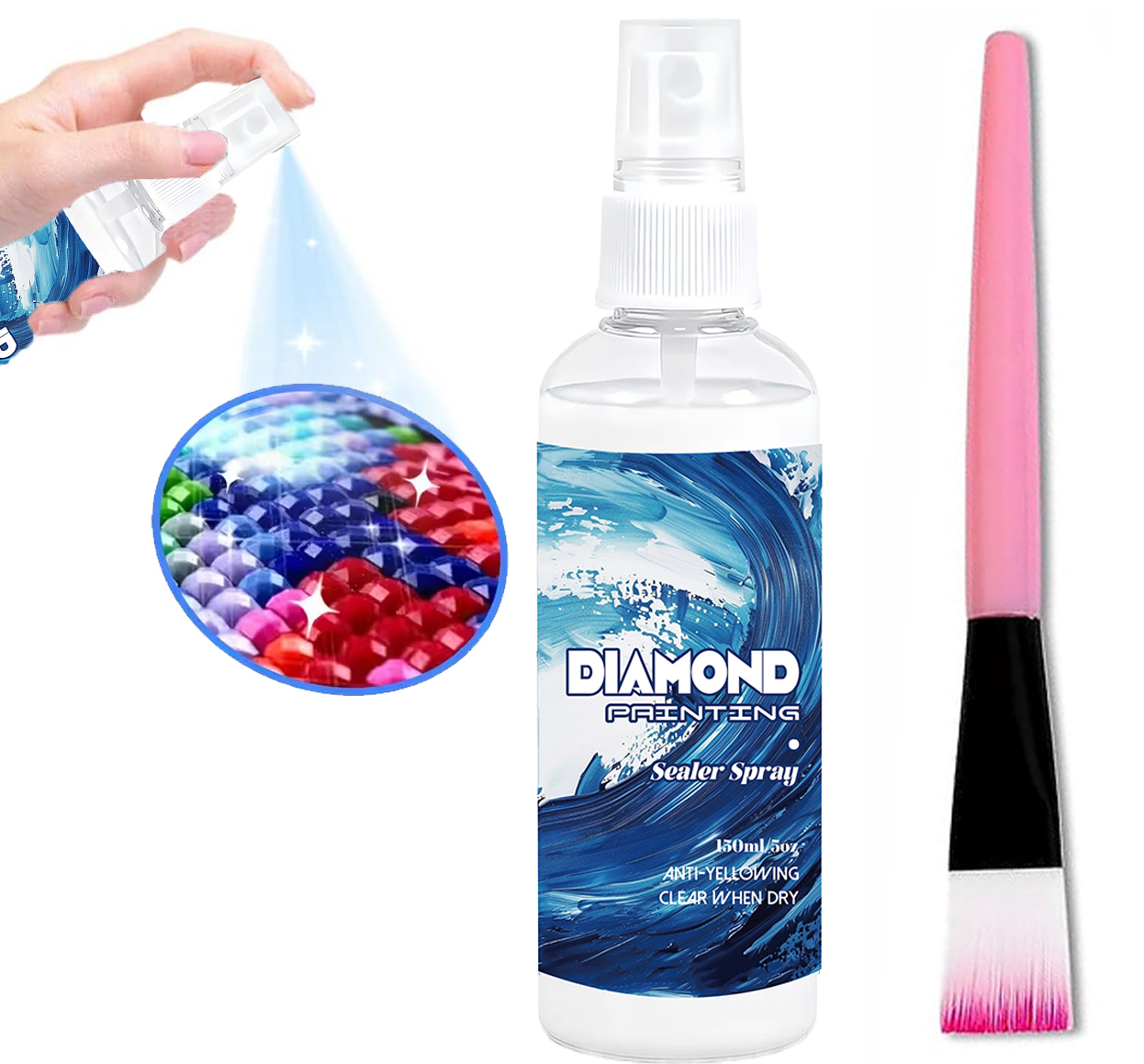 Resin Art Painting - 150ml Diamond Painting Sealant Spray Craft