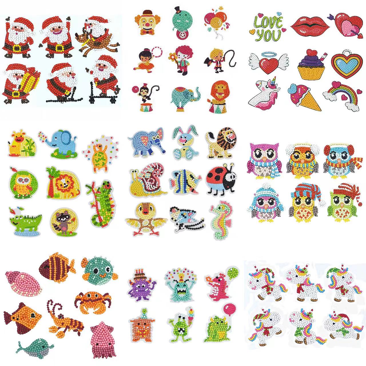 Resin Art Painting - Diamond Painting Stickers 5D DIY Cartoon