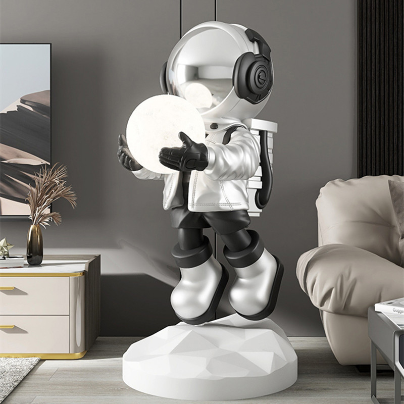 Resin Art On Floor - 2026 Astronaut Floor Lamp Decor Statue