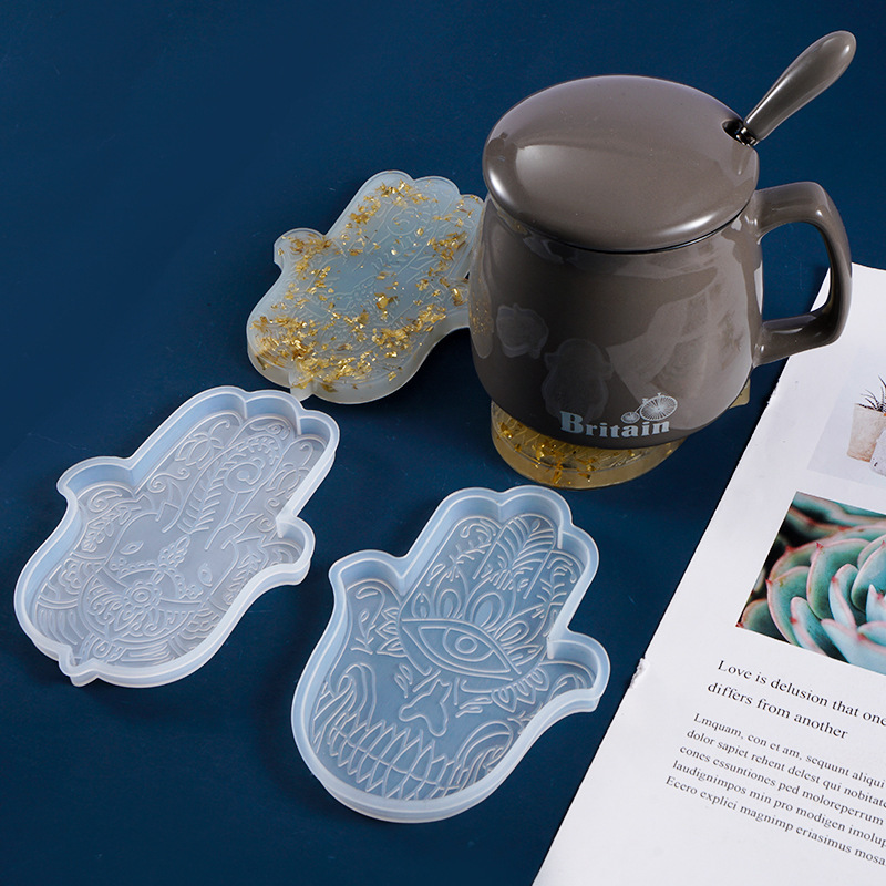 Resin Art Mould - 1 Pcs DIY Coaster Hand of