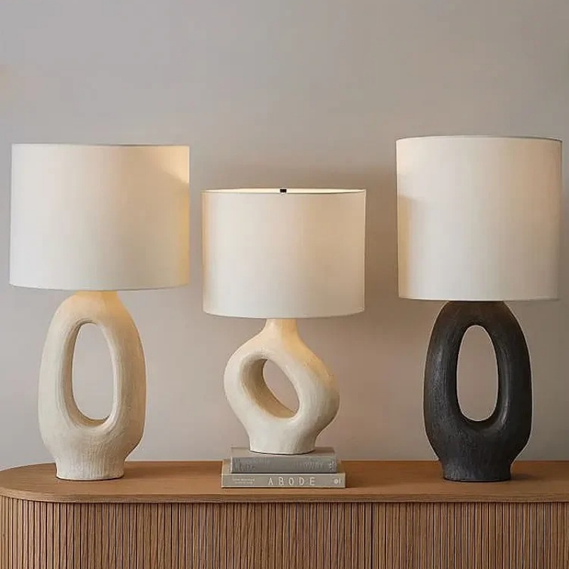 Resin Art On Floor - Wabi Sabi Table Lamp Designer Modern