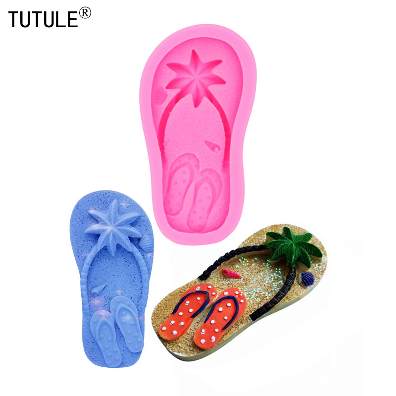 Resin Art Mould - Gadgets - Beach Ballerina Slippers -fondant,