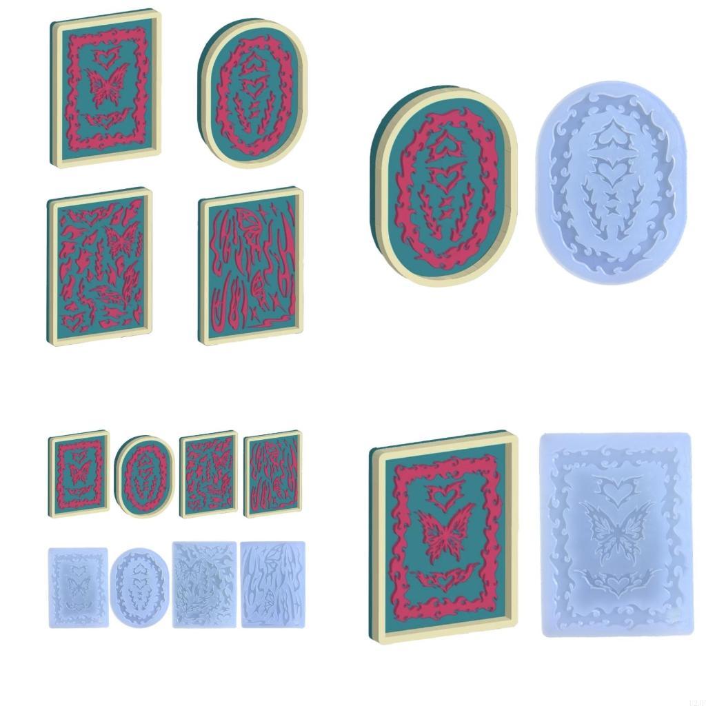 Resin Art A Keychain - Resin Art Mold Crystal Silicone Mold