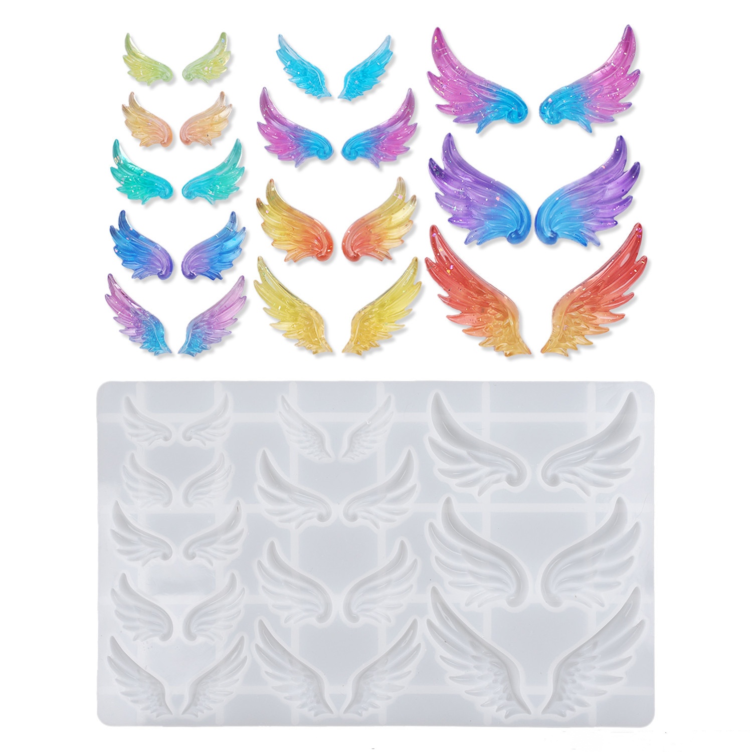 Resin Art Mould - DIY Crystal Resin Mold Angel Wings