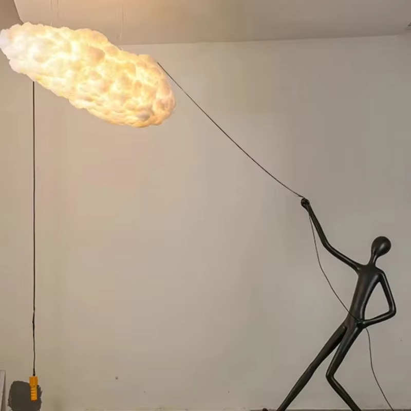 Character Sculpture Resin LED  - Resin Art On Floor 评论和价格