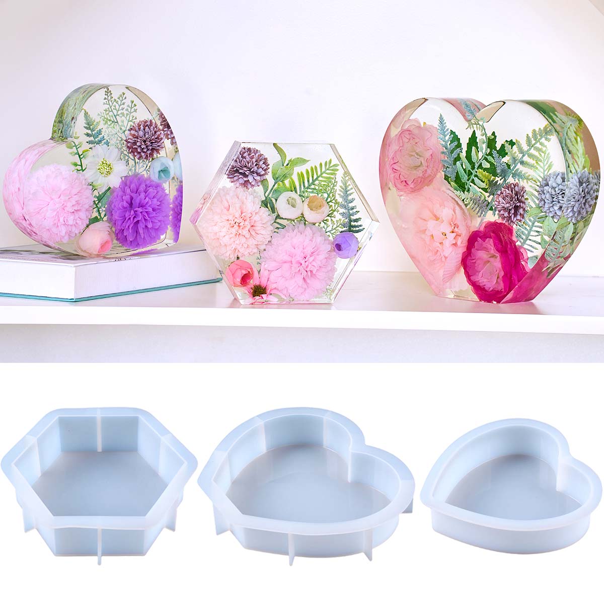 Large Love Silicone Mold DIY H - Resin Art Mould 评论和价格