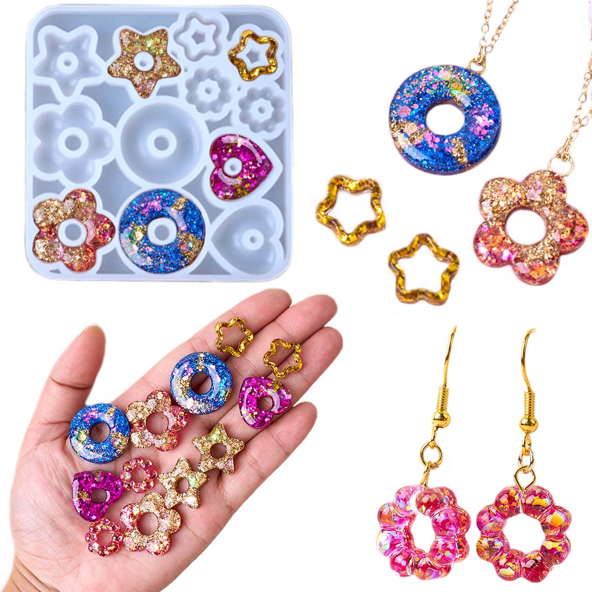 Multifuntional Jewelry Silicon - Resin Art Mould 评论和价格