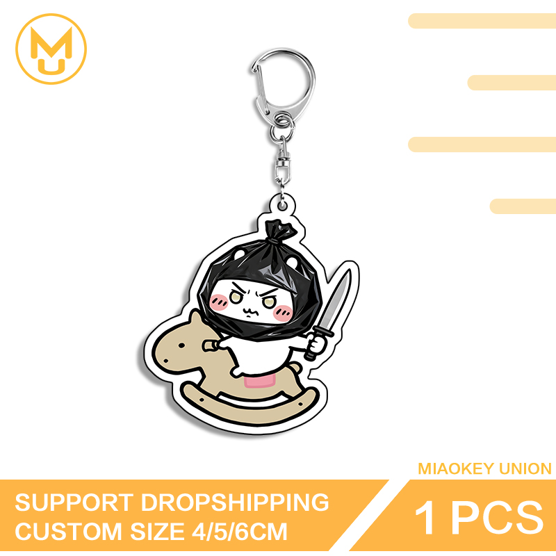 White Hamster Traehest Funny P - Resin Art A Keychain 评论和价格