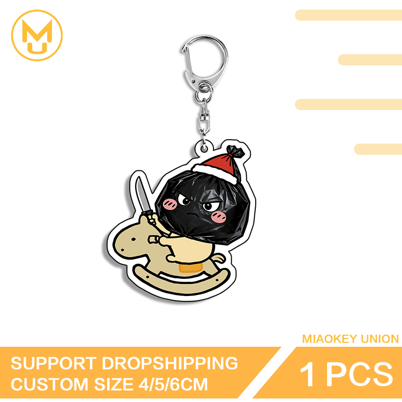 White Hamster Traehest Funny P - Resin Art A Keychain 评论和价格