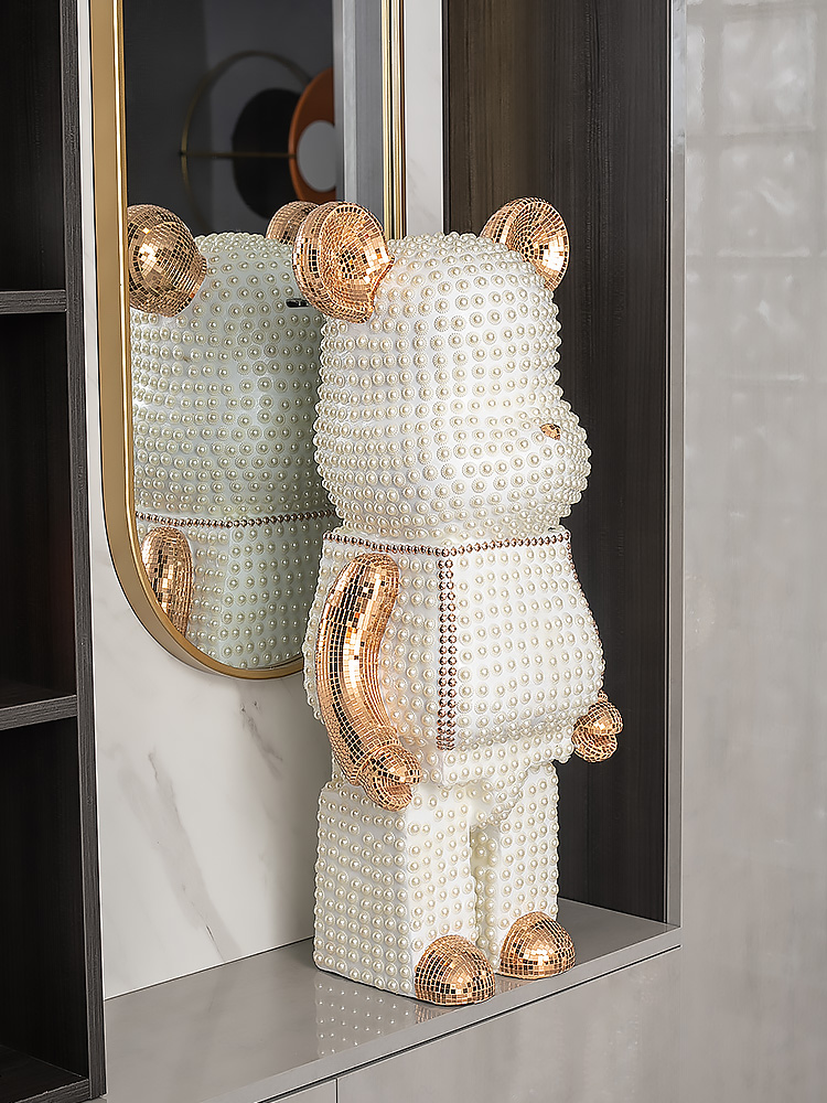 Cartoon Bear Ornament Home Dec - Resin Art In Floor 评论和价格