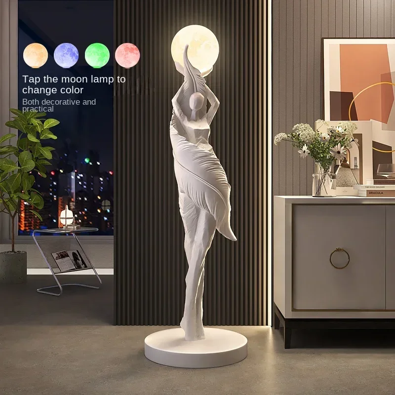 Portable Modern Abstract Feath - Resin Art In Floor 评论和价格