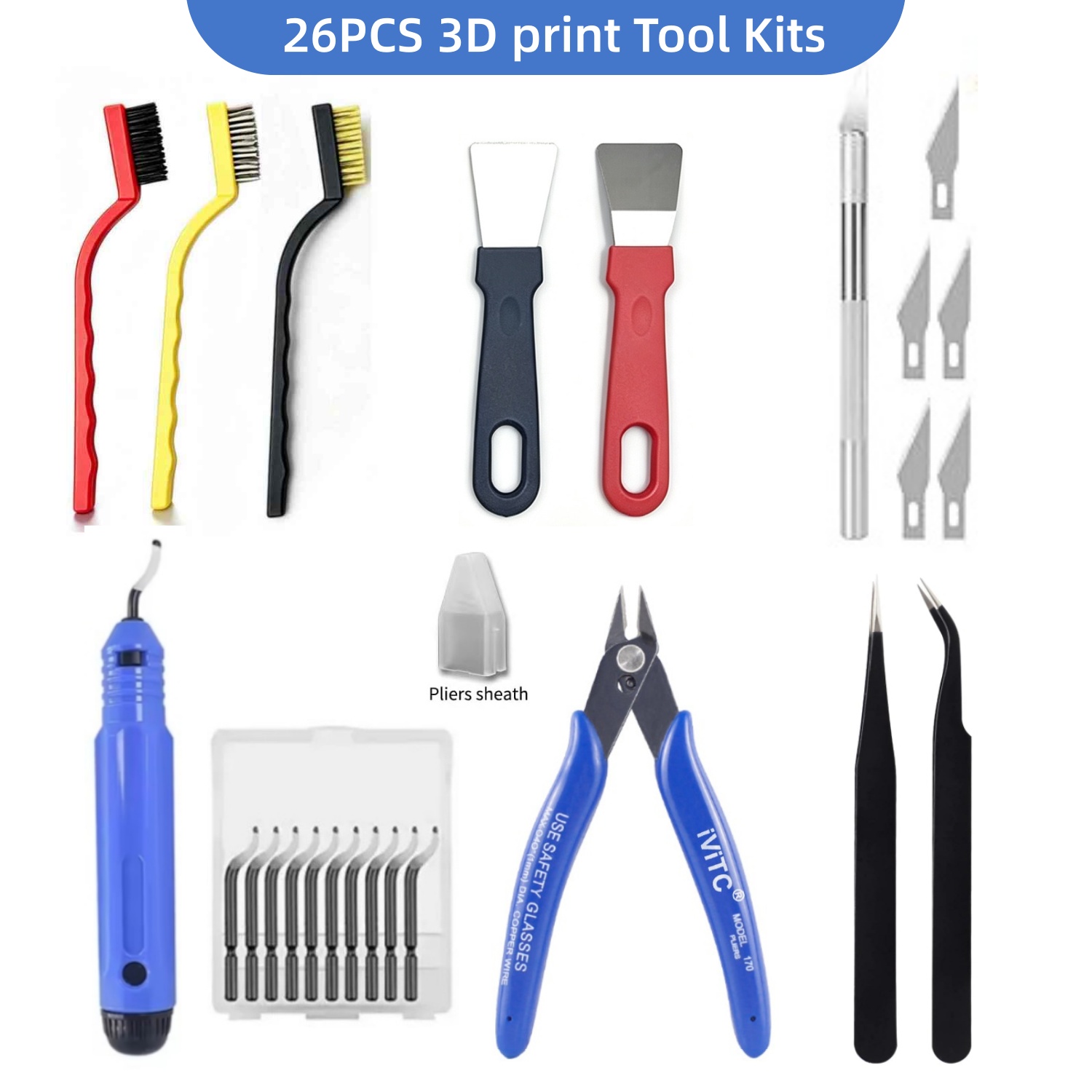 26PCS 3D Print Tool Kit Scrape - Resin Art Pro 评论和价格