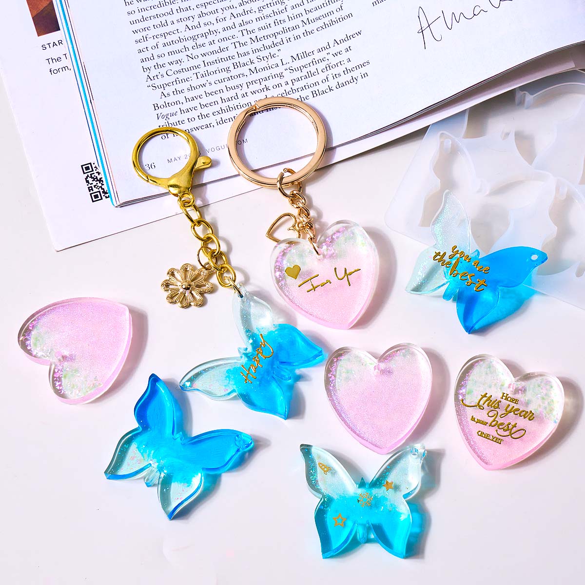 Six-hole with Holes Earring Si - Resin Art Mould 评论和价格