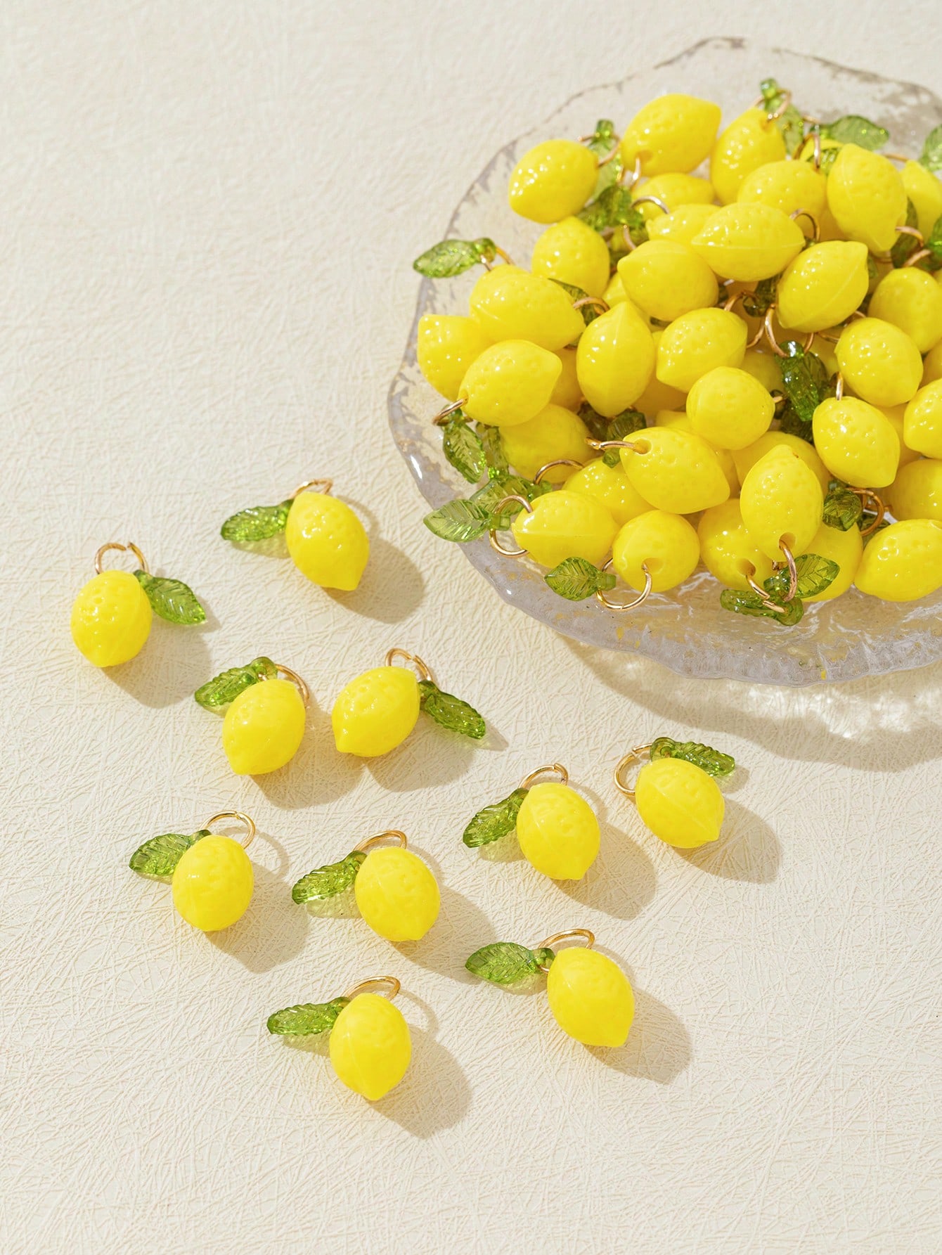 10Pcs 3D Lemon Resin Charms Pe - Resin Art And Decor 评论和价格