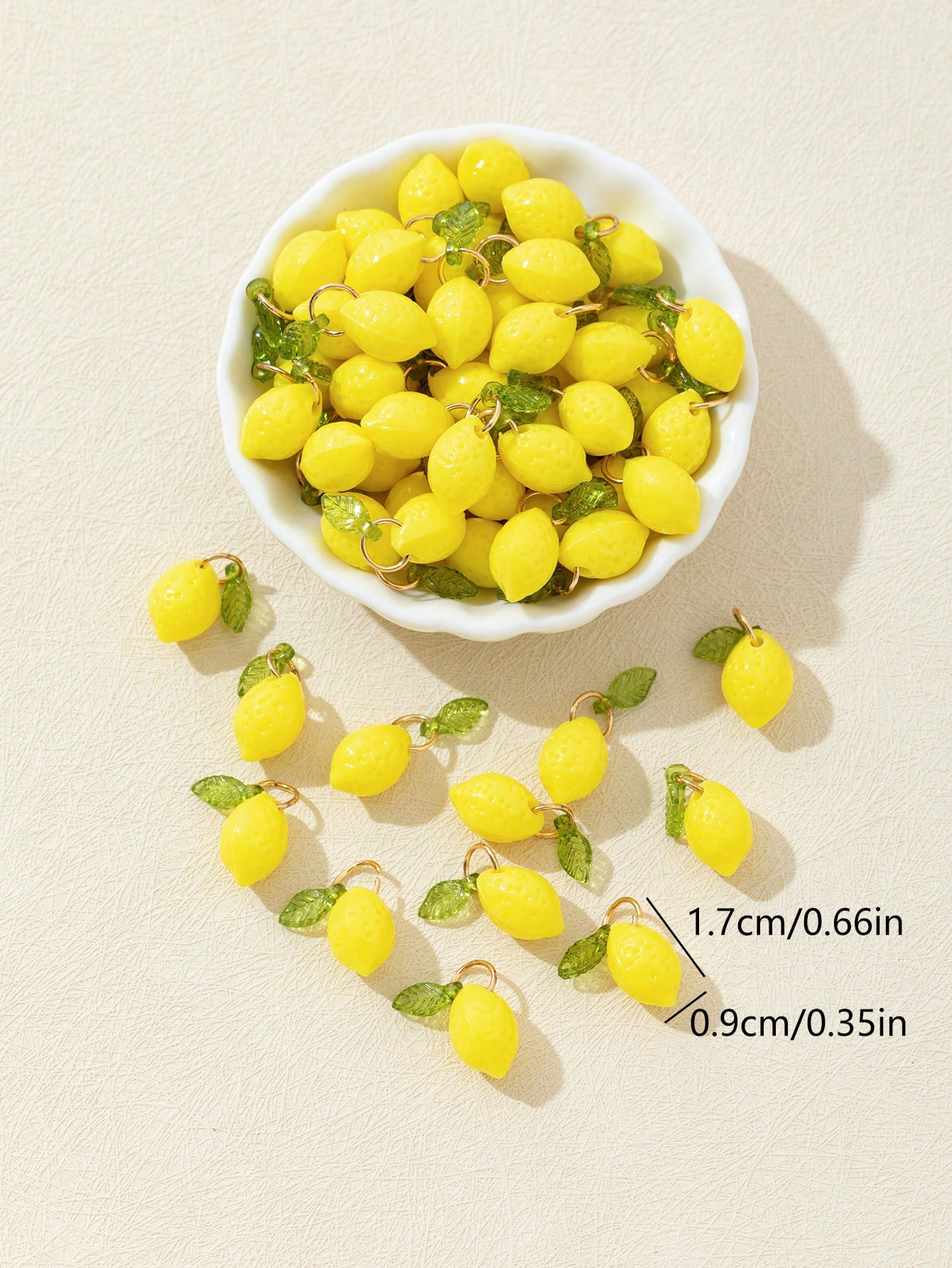 10Pcs 3D Lemon Resin Charms Pe - Resin Art And Decor 评论和价格