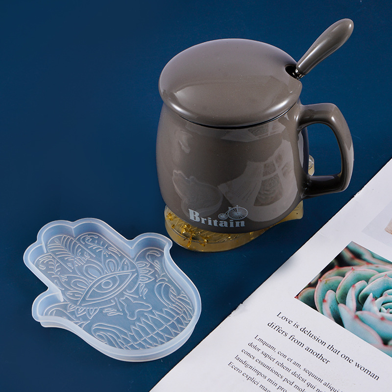 1 Pcs DIY Coaster Hand of Fati - Resin Art Mould 评论和价格