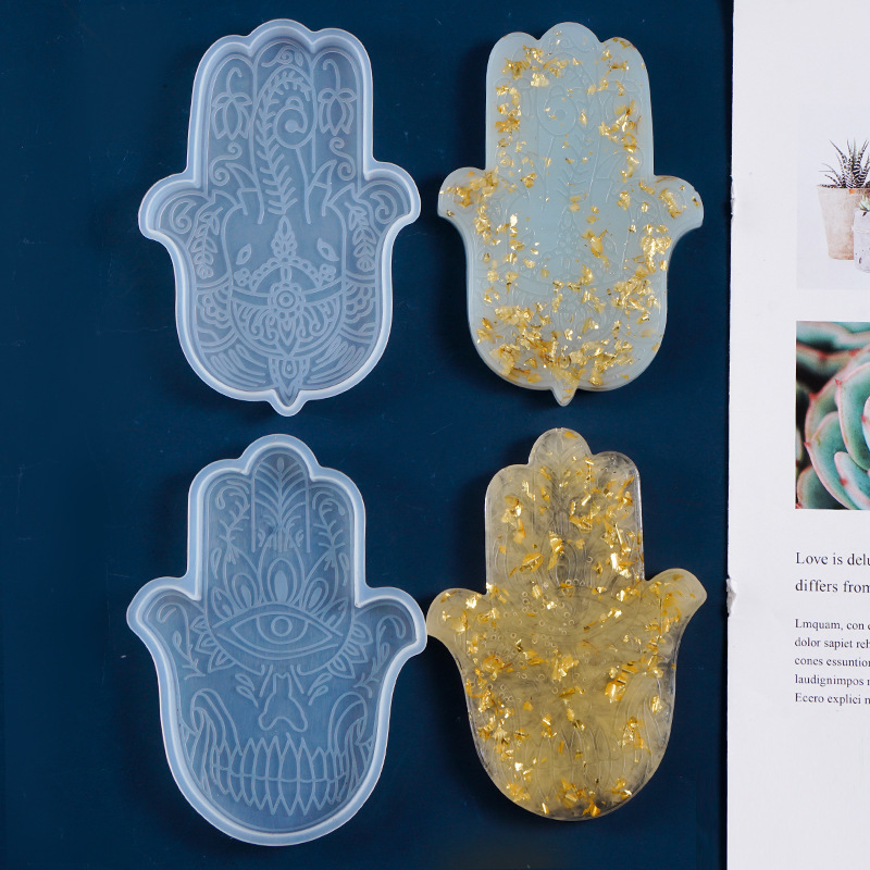 1 Pcs DIY Coaster Hand of Fati - Resin Art Mould 评论和价格