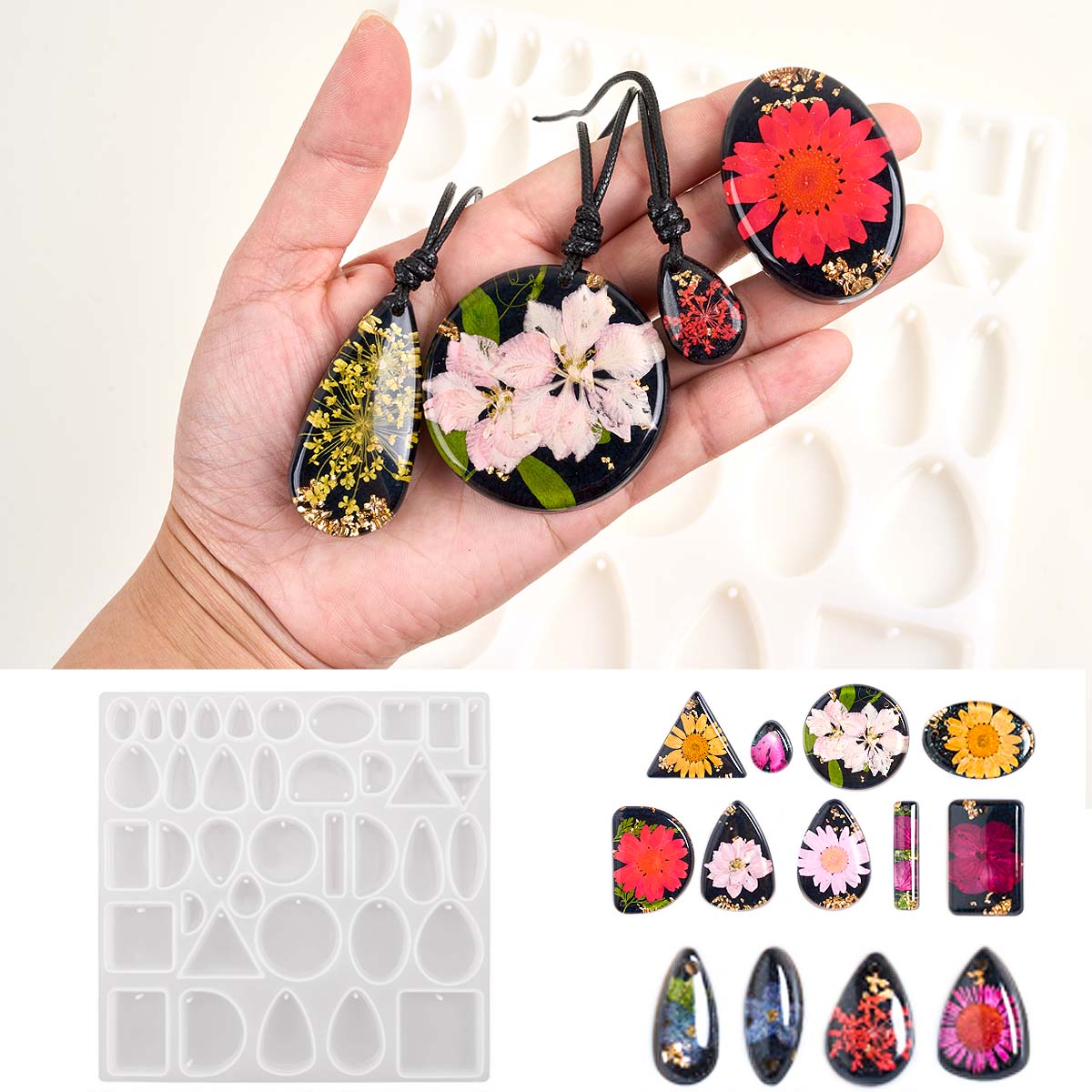 Time Stone Pendant Silicone Mo - Resin Art A Keychain 评论和价格