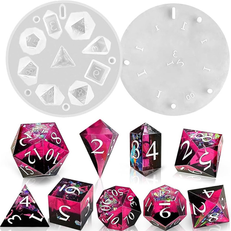 DIY DND Sharp Edge Dice Silico - Resin Art Mould 评论和价格