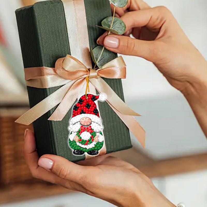 Christmas Art Painting Pendant - Resin Art A Keychain 评论和价格