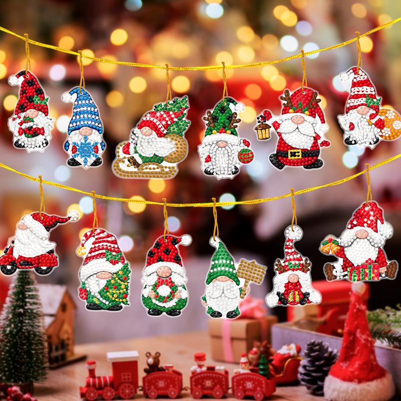 Christmas Art Painting Pendant - Resin Art A Keychain 评论和价格