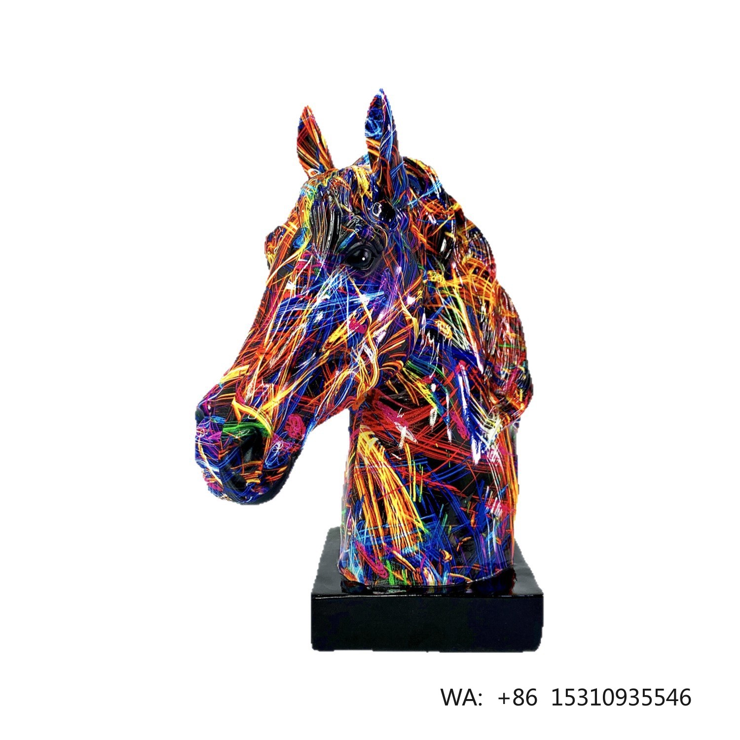 Creative Resin  Horse Head Orn - Resin Art And Decor 评论和价格