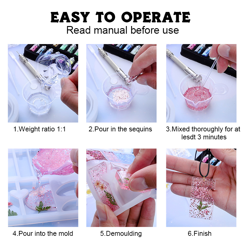 Epoxy Resin Silicone Molds Sta - Resin Art A Keychain 评论和价格