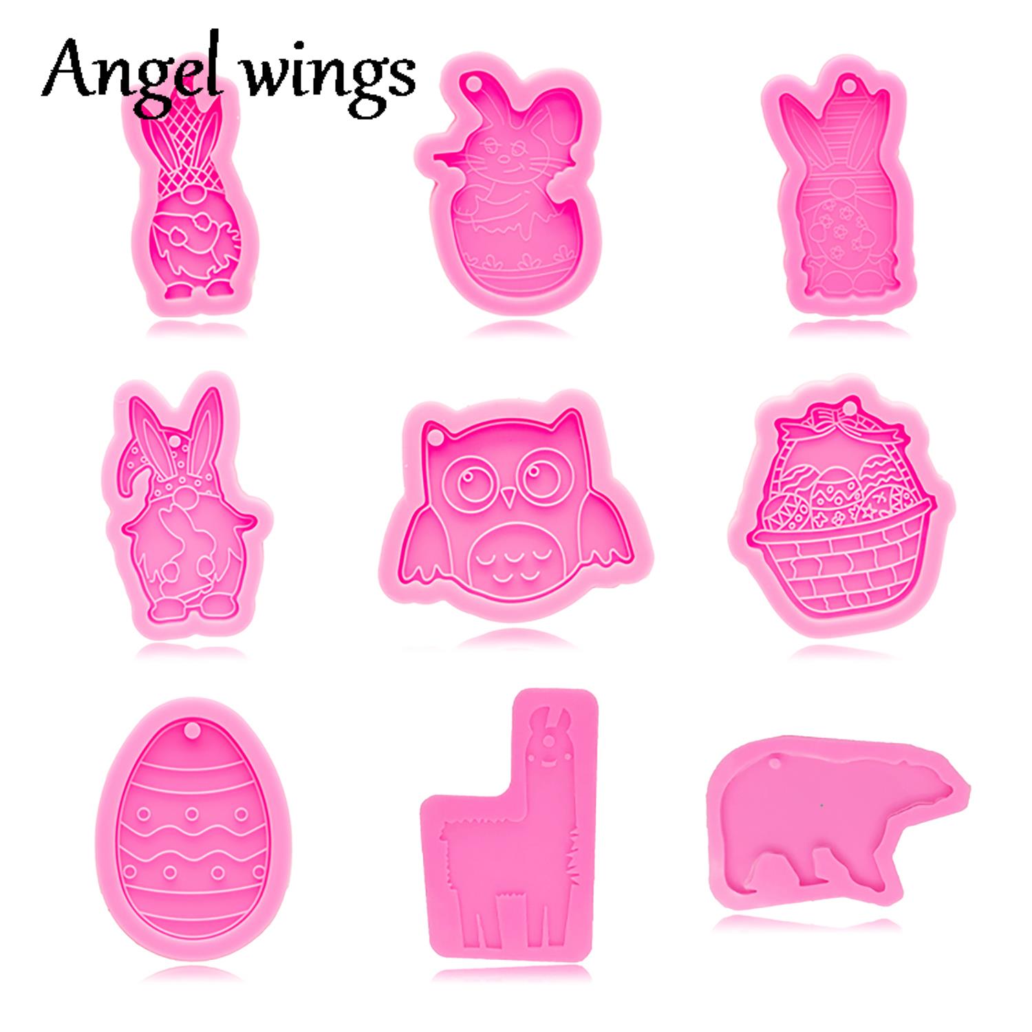 DY0943 Silicone Easter Bunny/E - Resin Art A Keychain 评论和价格