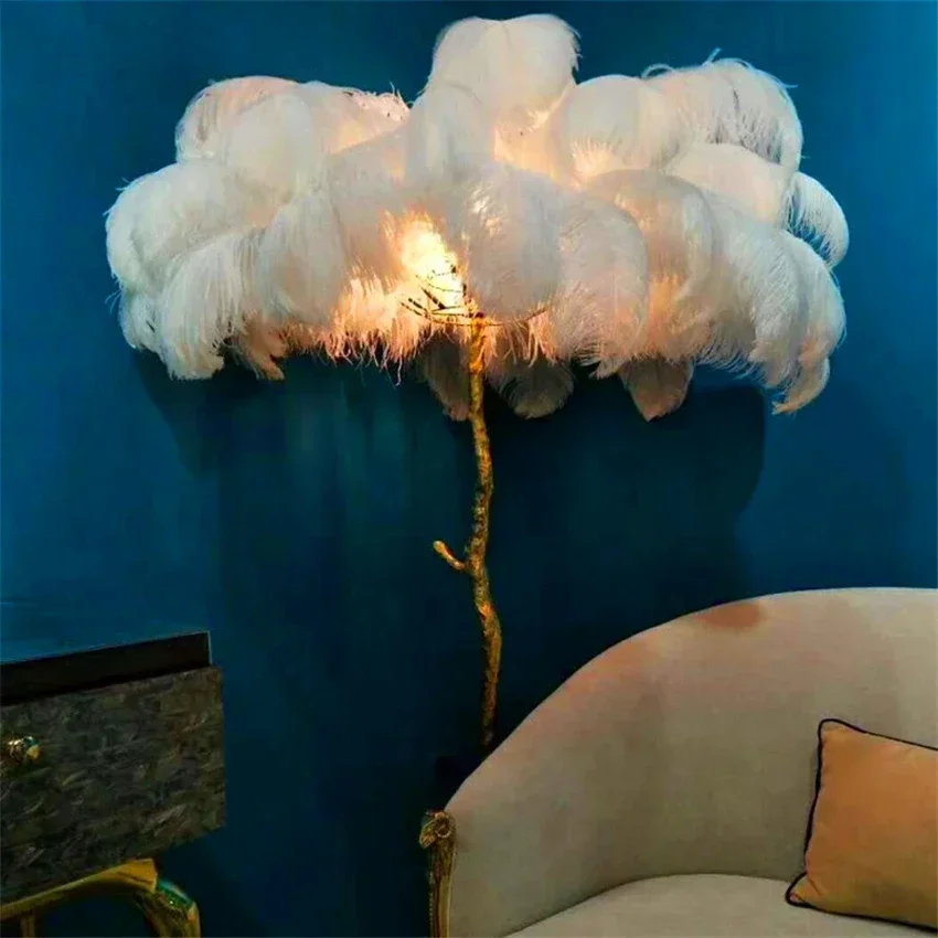 Modern Led Ostrich Feather Flo - Resin Art In Floor 评论和价格