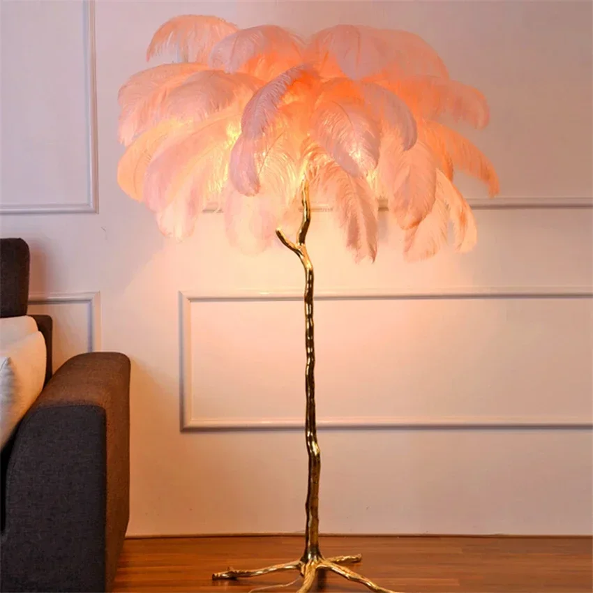 Modern Led Ostrich Feather Flo - Resin Art In Floor 评论和价格