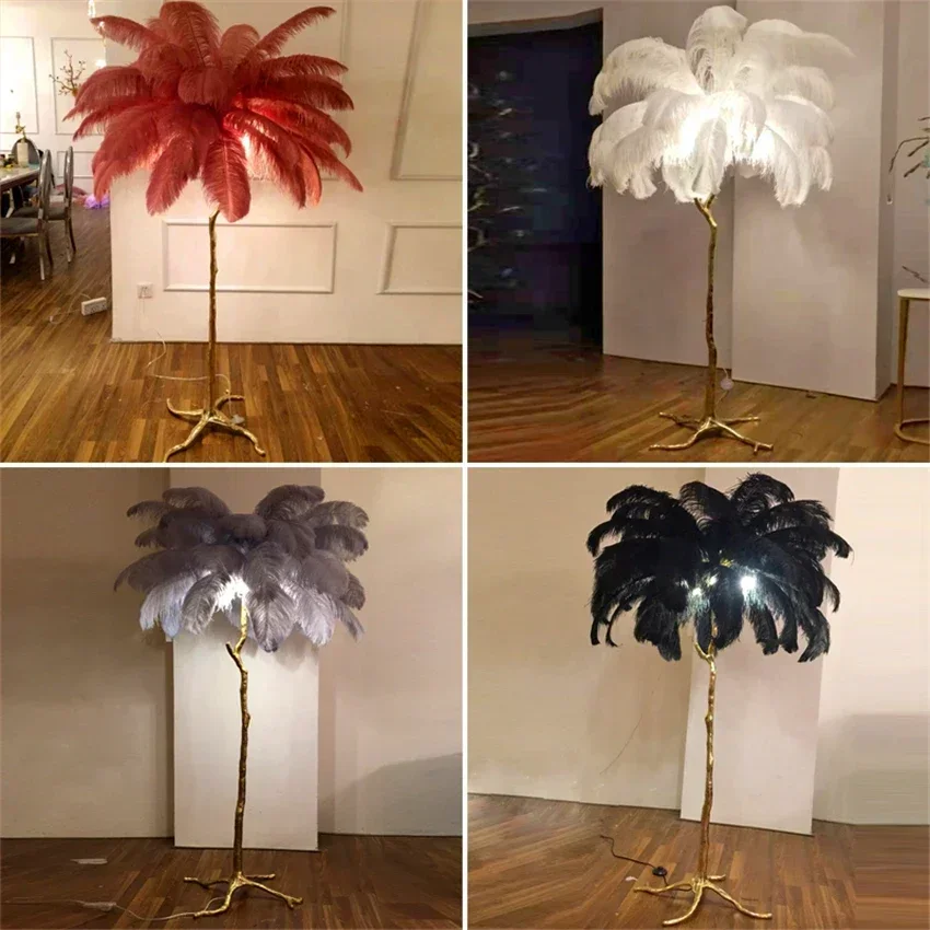 Modern Led Ostrich Feather Flo - Resin Art In Floor 评论和价格
