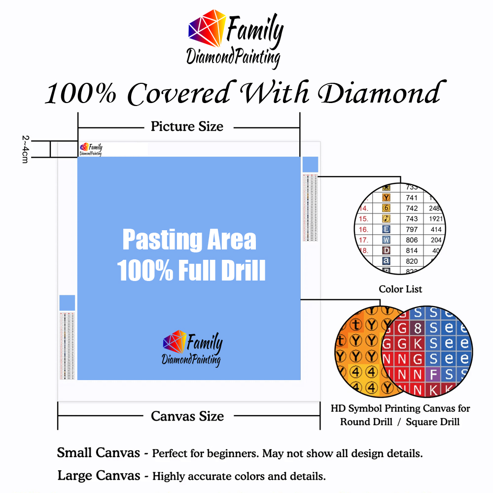Diamond Painting Family Colorf - Resin Art Painting 评论和价格
