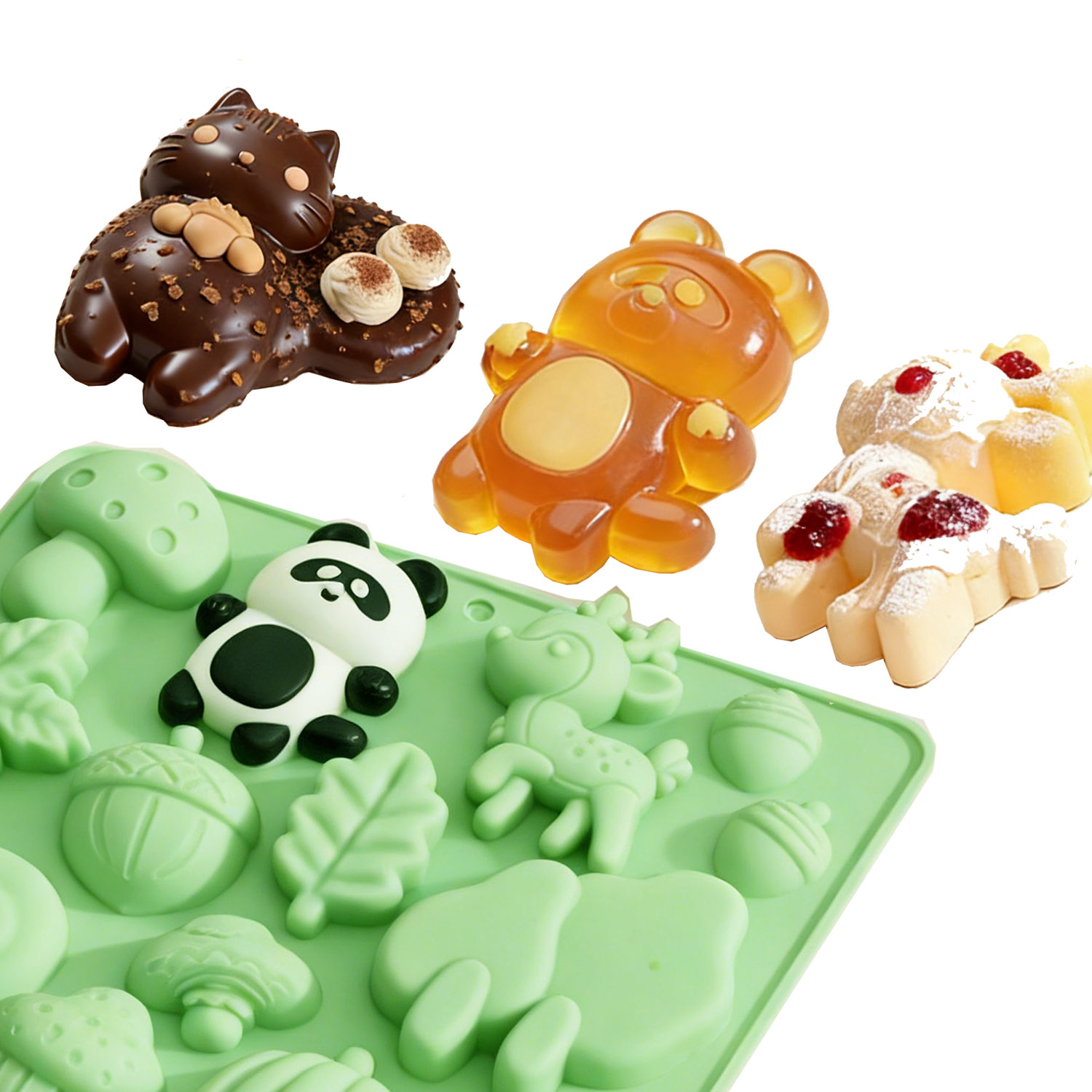 1 Silicone Cake Mold in the Sh - Resin Art And Decor 评论和价格