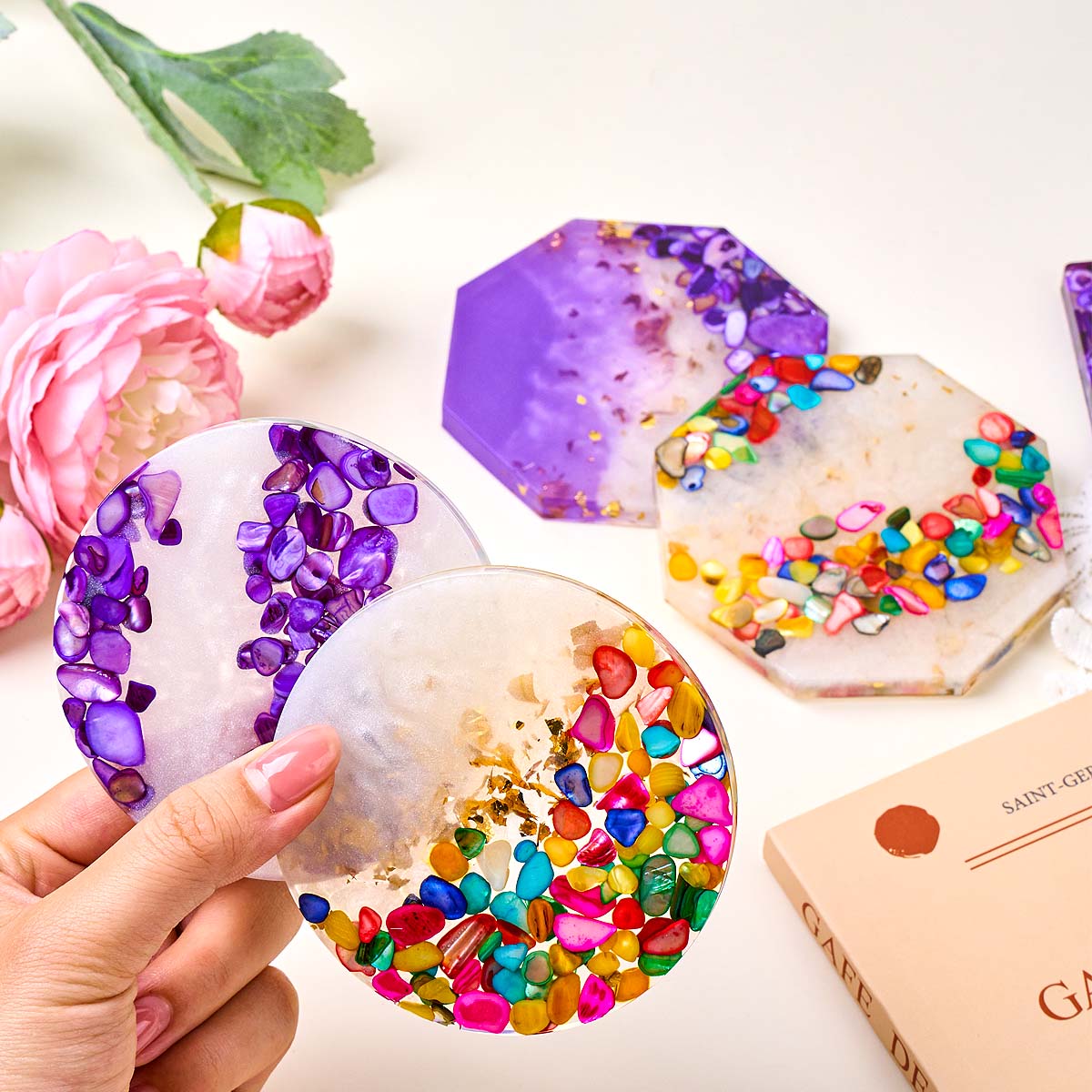 Epoxy Resin Coaster Making Kit - Epoxy Resin Ab 评论和价格