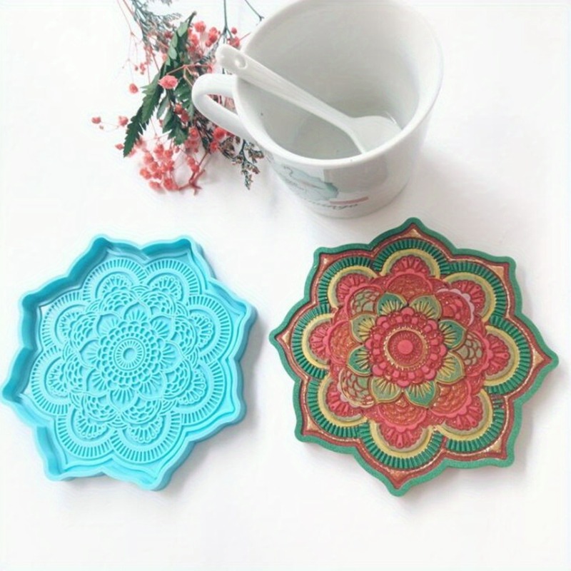 Mandala Coaster Silicone Mold  - Resin Art Mould 评论和价格