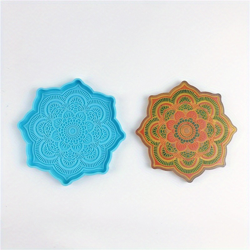 Mandala Coaster Silicone Mold  - Resin Art Mould 评论和价格