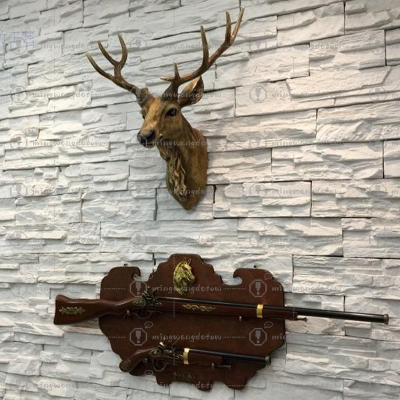 Faux Deer Head 17 inch Faux An - Resin Art And Decor 评论和价格