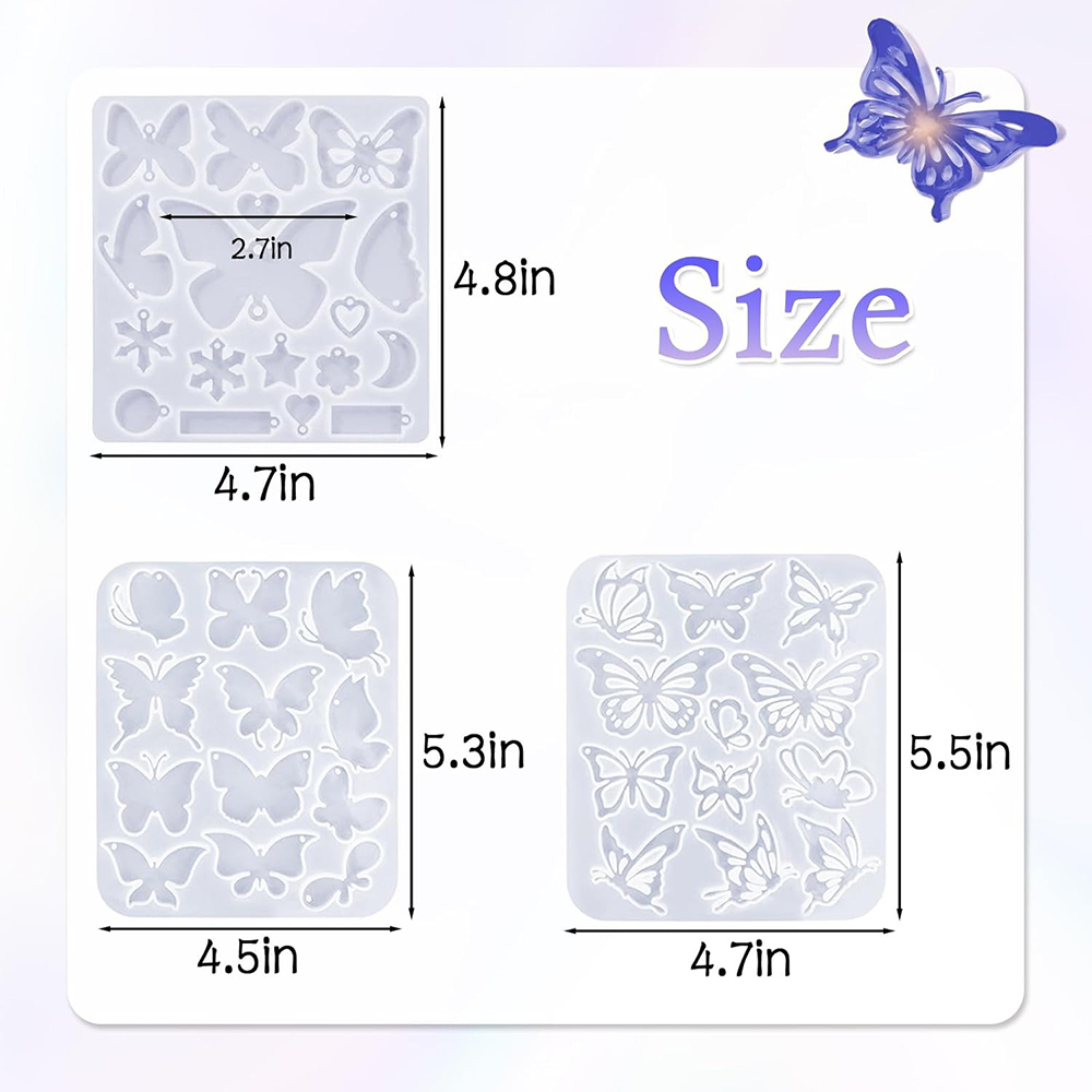 Resin Earring Molds Butterfly  - Resin Art A Keychain 评论和价格