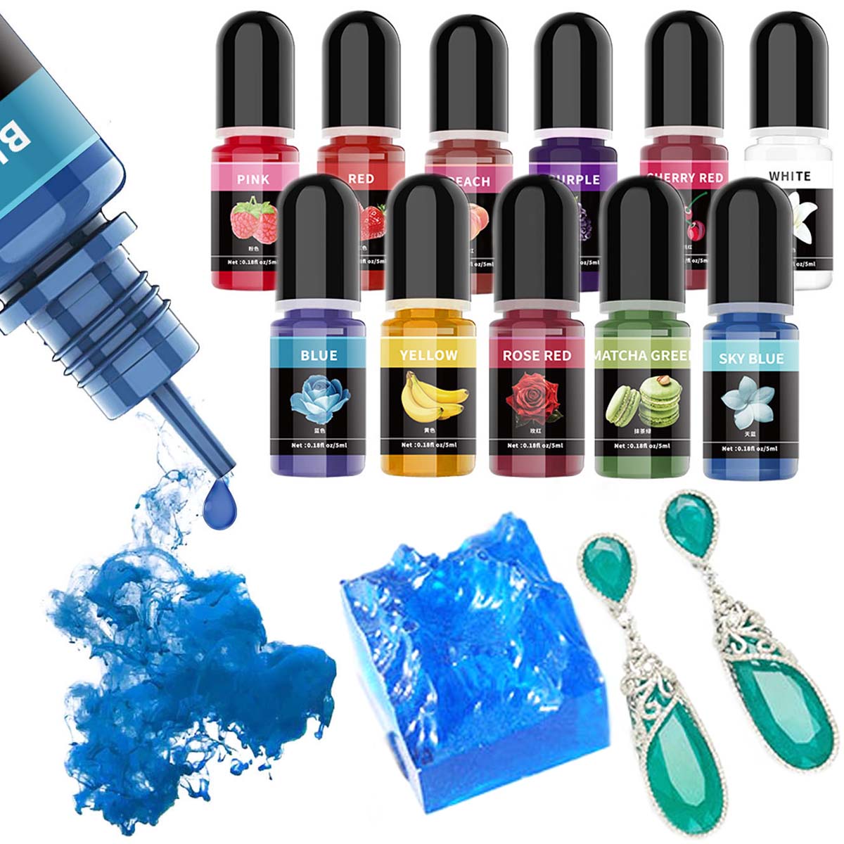 5ml/Bottle Epoxy Resin Pigment - Epoxy Resin Ab 评论和价格