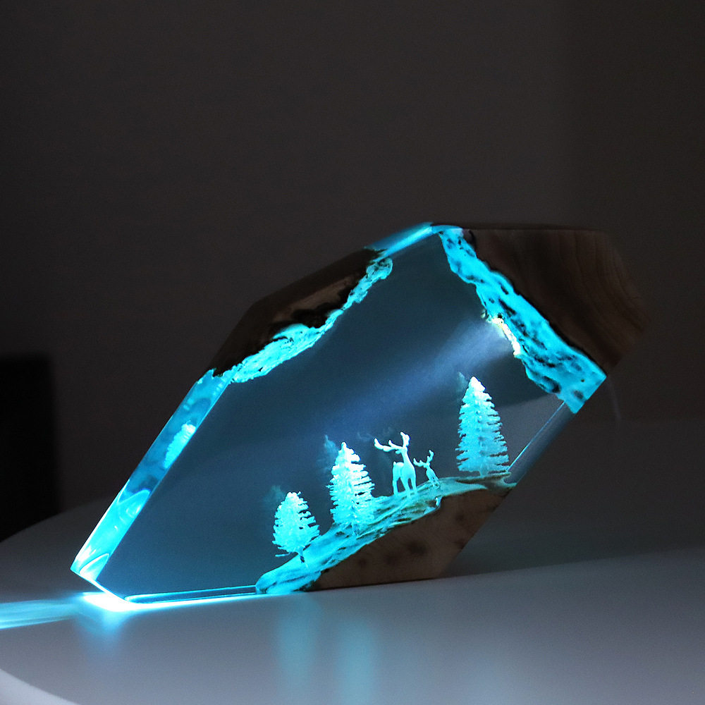 Forest Fairy Deer Desktop Art  - Resin Art And Decor 评论和价格