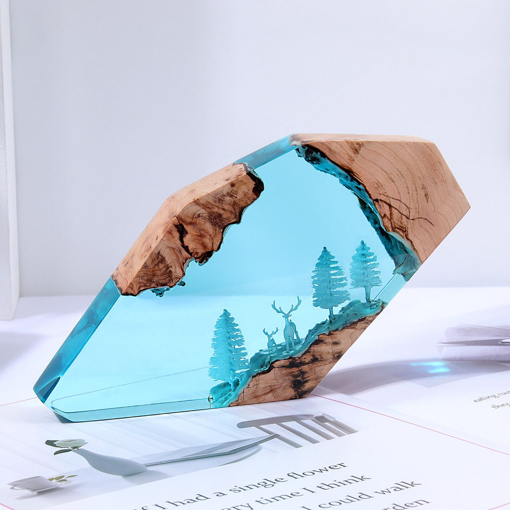 Forest Fairy Deer Desktop Art  - Resin Art And Decor 评论和价格