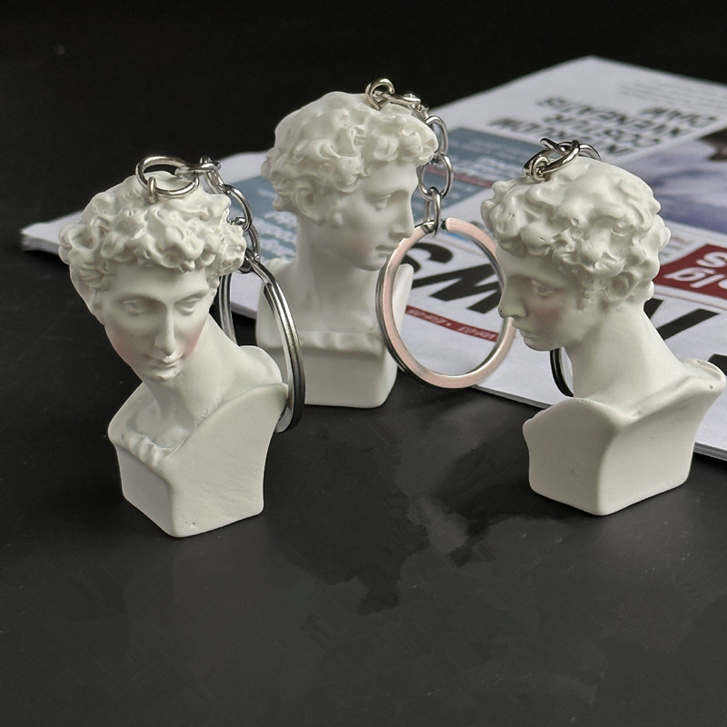 Mini Plaster Statue Key Chain, - Resin Art A Keychain 评论和价格