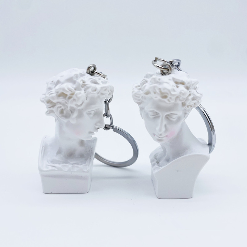 Mini Plaster Statue Key Chain, - Resin Art A Keychain 评论和价格