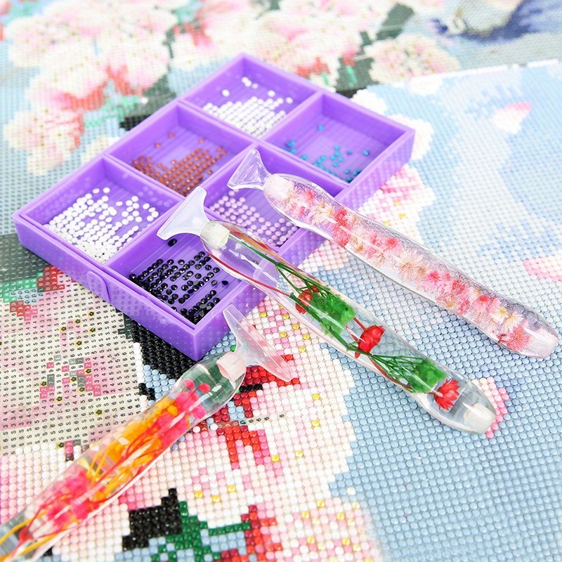 1set Flower Design Resin 5D Di - Resin Art Painting 评论和价格