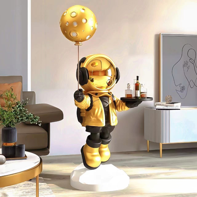 Large Creative Astronaut Astro - Resin Art In Floor 评论和价格